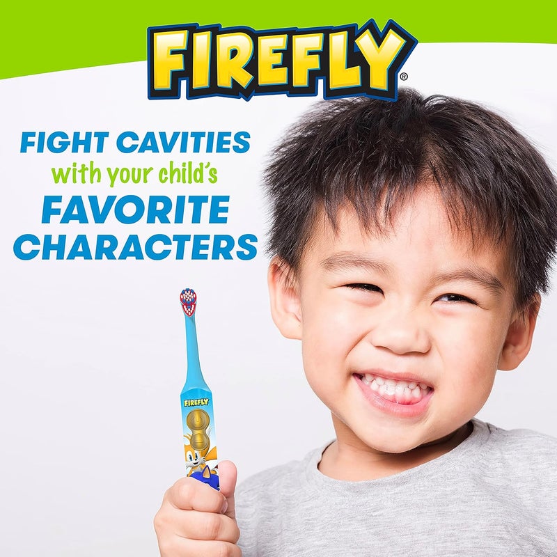 Firefly Sonic The Hedgehog Toothbrush, Ages 3+ | Premium Soft Bristles | Anti-Slip Grip | 3D Hygienic Cover | Pack of 2 - Image 2